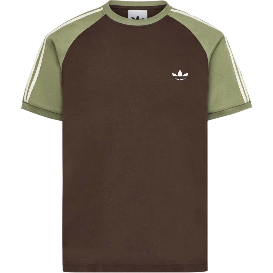 Adidas Originals T Shirts Men's Brown Crew Neck Moderate