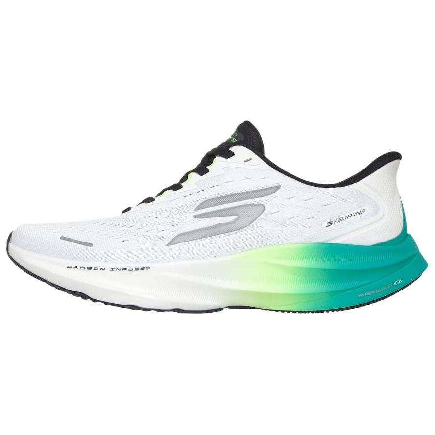 Skechers Aero Spark Running Shoes Men's White Green