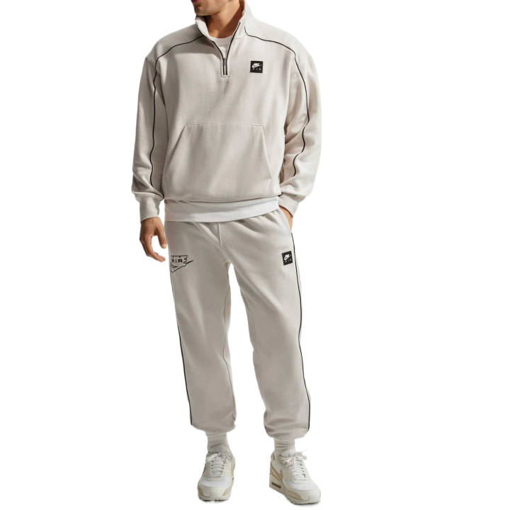Nike Nike Air Knitted Sweatpants Men's Light Bone/Black Moderate Cuffed Pants