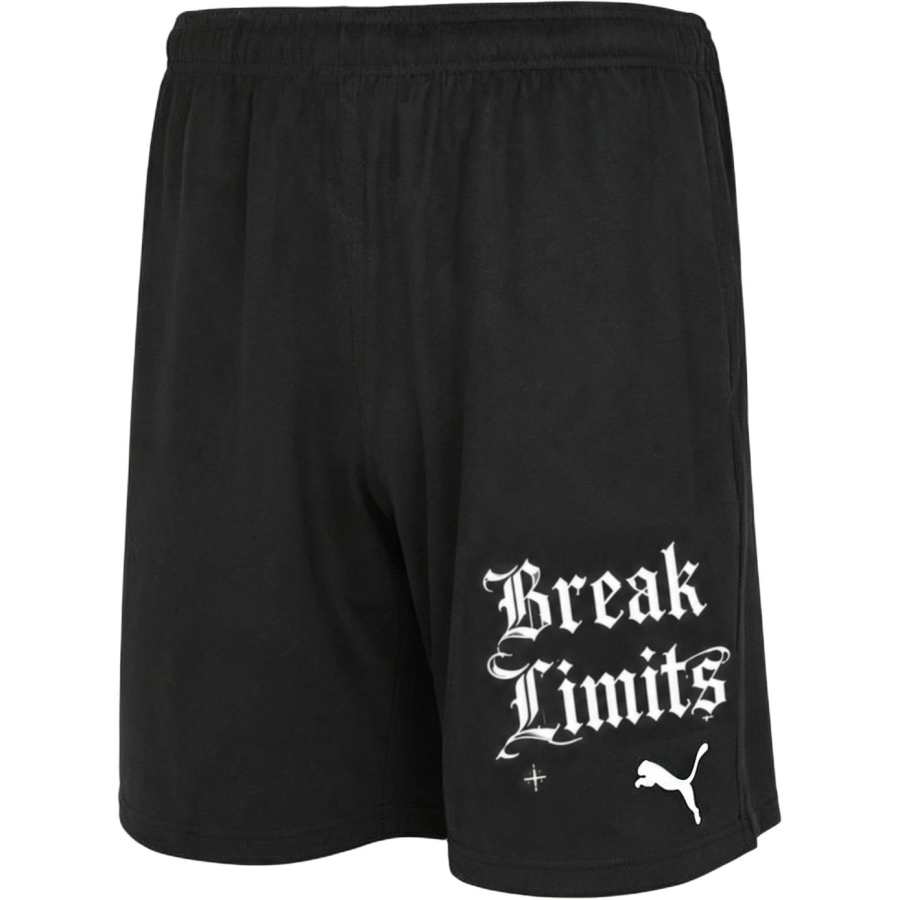 PUMA Casual Shorts Men's Black Moderate Straight Fit Pants