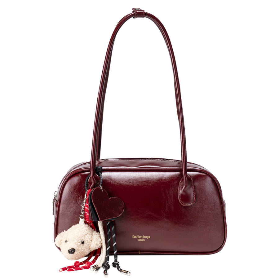 PAYOT Shoulder Bags Burgundy Charm Included