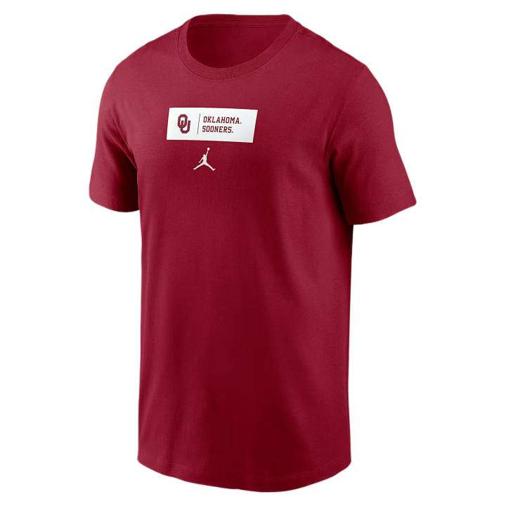 Jordan Jordan T Shirts Men's Dark Red Crew Neck Moderate