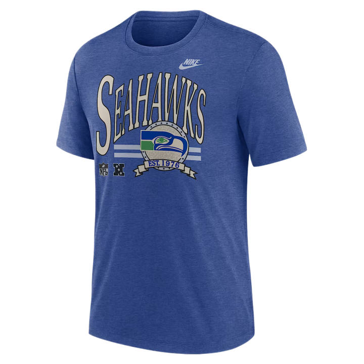 Nike Nike NFL T Shirts Men's Blue Crew Neck Moderate