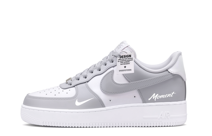 Nike Nike Air Force 1 Skateboard Shoes Unisex Low Top White Gray