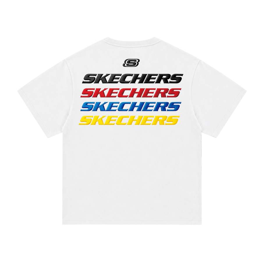 Skechers T Shirts Unisex Crew Neck Moderate Straight Fit