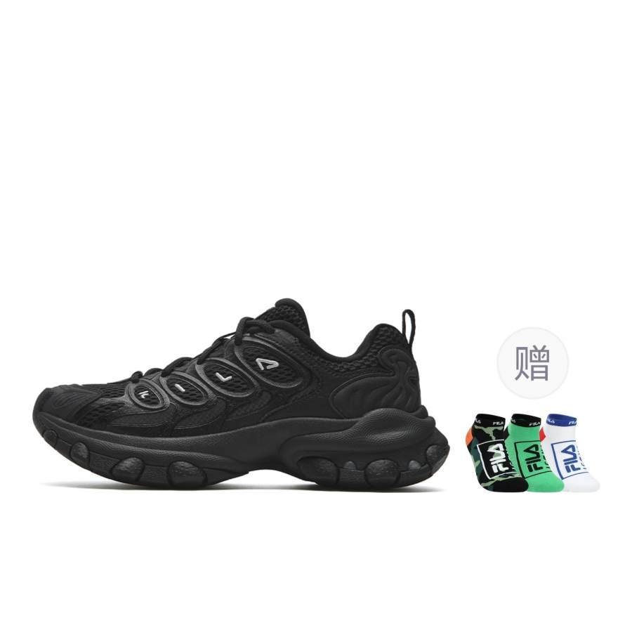 FILA TRUFFLE 2.0 Chunky Sneakers Women's Low Top Black/Herring Gray