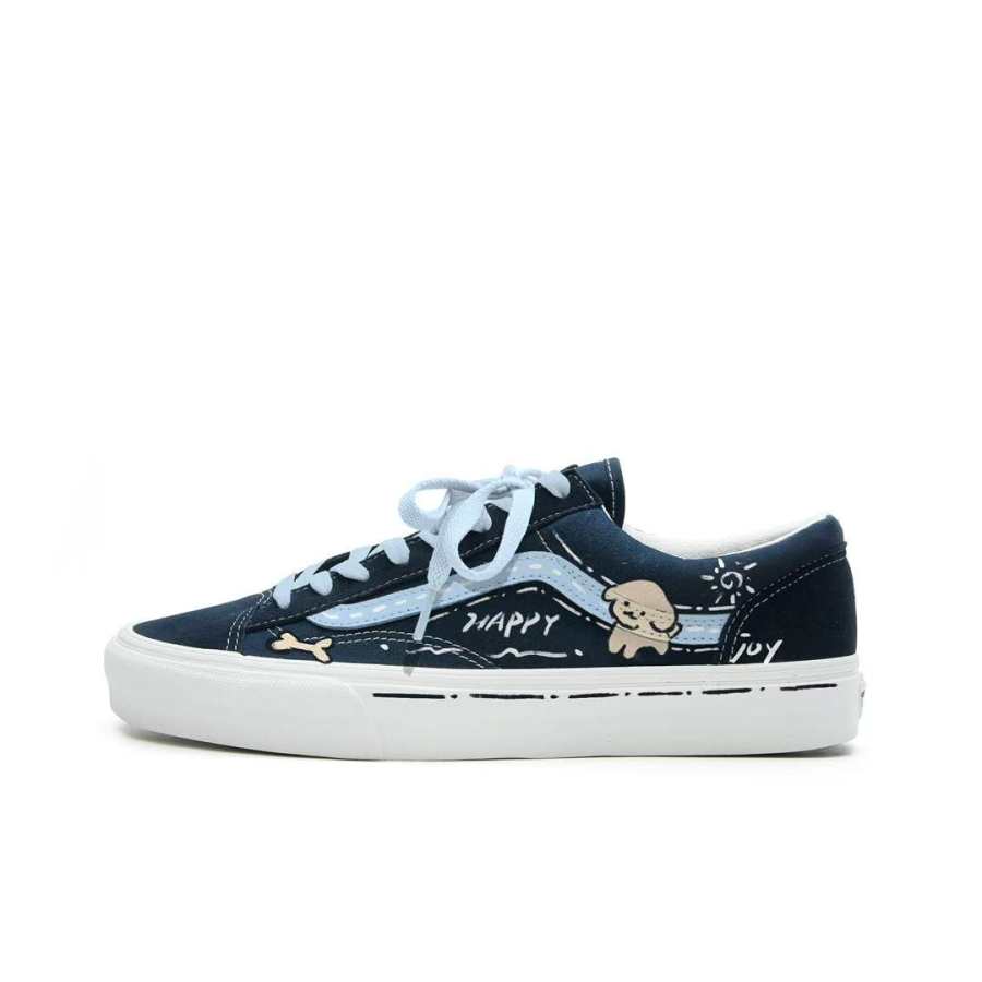 Vans Style 36 Skateboard Shoes Unisex Low Top Blue/Brown
