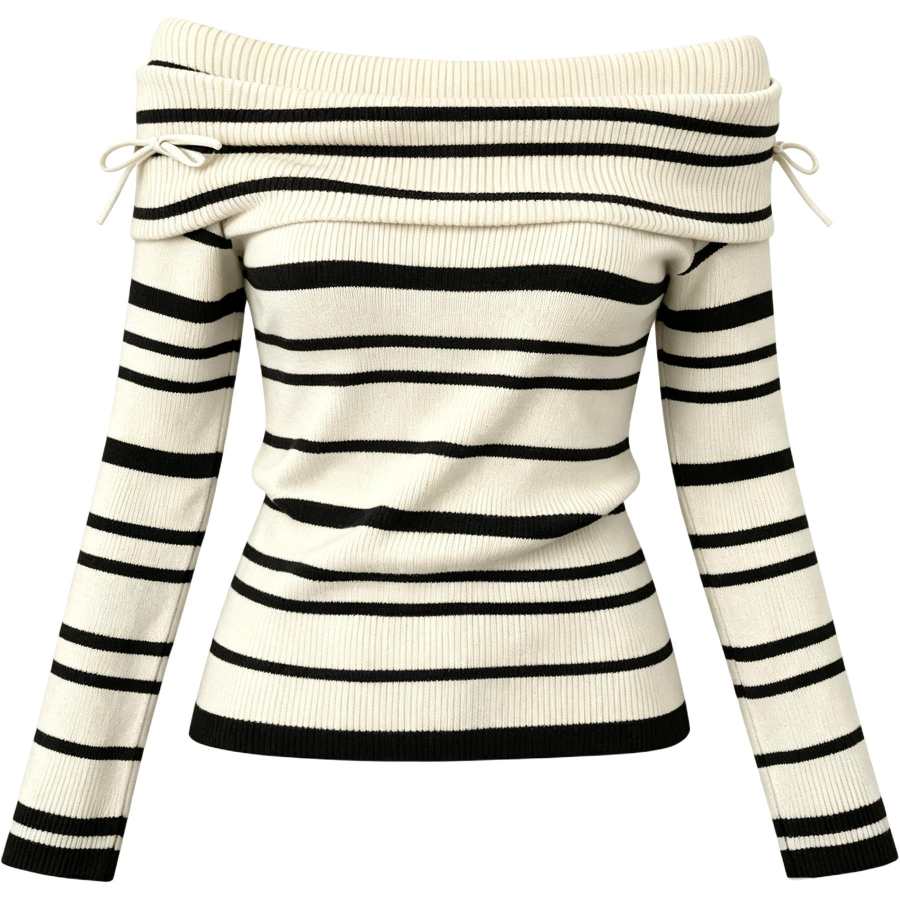 CHARM GLOW Knitwear Women's Boat Neck Moderate A Line