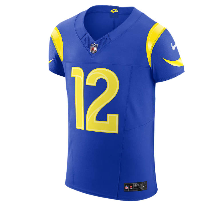 Nike Nike NFL Rugby Jerseys Men's Royal V Neck Moderate