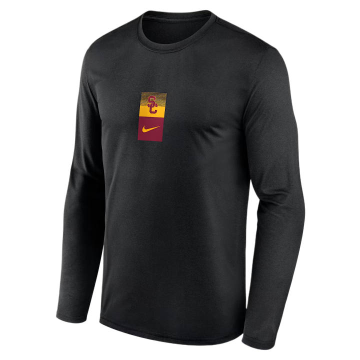 Nike Nike Dri Fit College T Shirts Men's Black Crew Neck Moderate
