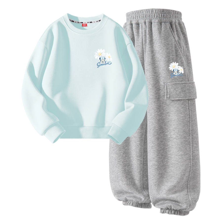 Disney Kids Casual Sportswear Crew Neck Moderate Stretch Breathable