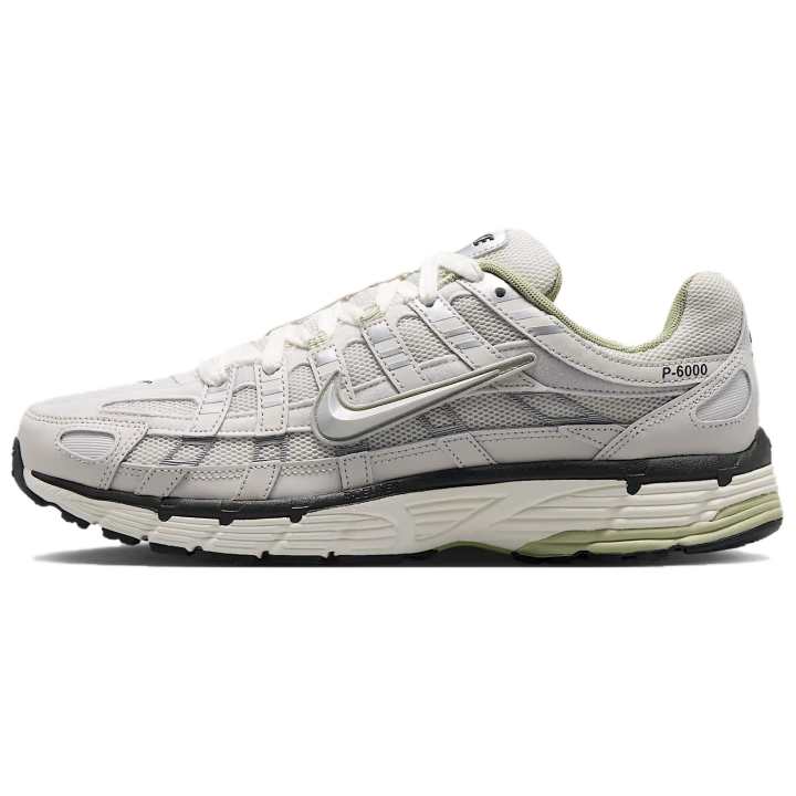 Nike Nike P 6000 Running Shoes Men's Low Top Light Silver Gray/Sail White/Coal Black/Metallic Silver