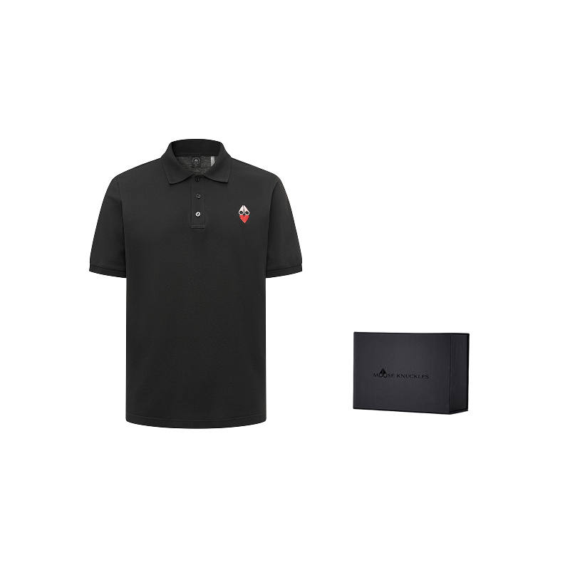 Moose Knuckles Qixi Festival Limited Collection Polo Shirts Men's Lapel Moderate Straight Fit