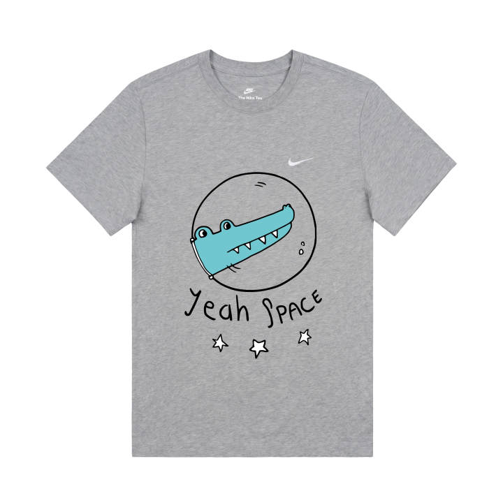Nike Nike T Shirts Unisex Gray Crew Neck Moderate