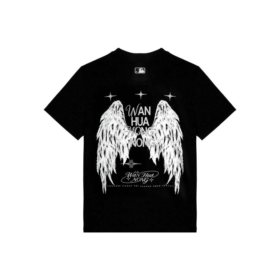 MLB T Shirts Unisex Black Crew Neck Moderate Straight Fit
