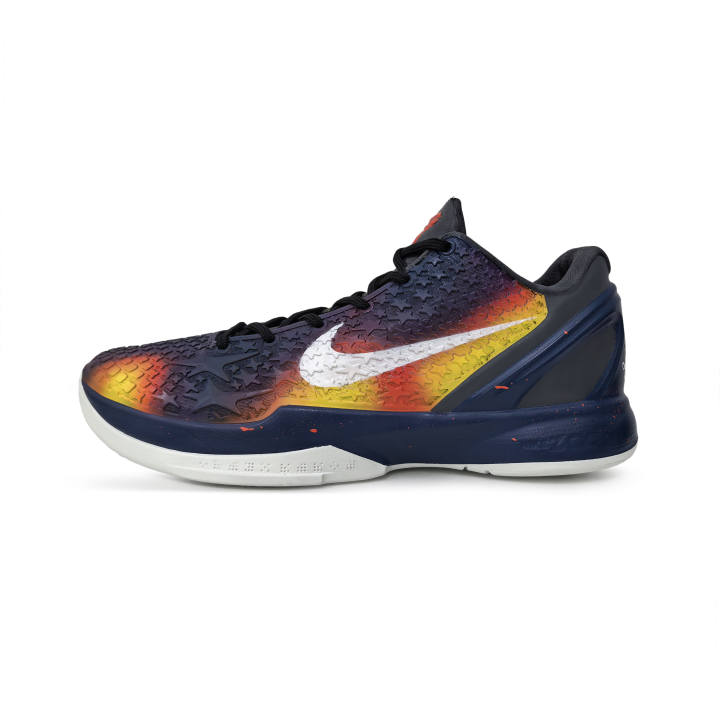 Nike Nike Zoom Kobe 6 Basketball Shoes Men's Low Top Gray/Red/Blue