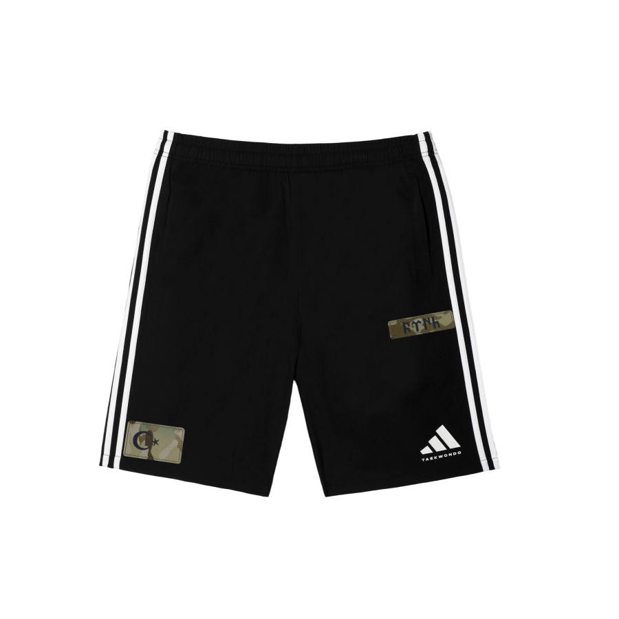 Adidas Adidas Taekwondo Casual Shorts Men's Black Moderate Straight Fit Pants