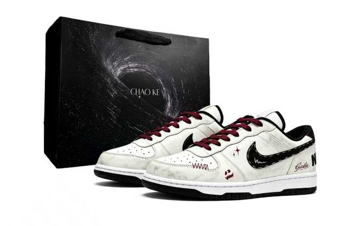 Nike Nike Big Skateboard Shoes Men's Low Top Beige Red