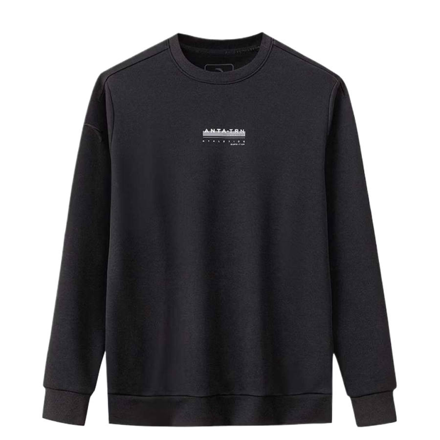 ANTA Variety Training Collection Sweatshirts Men's Black Crew Neck Moderate