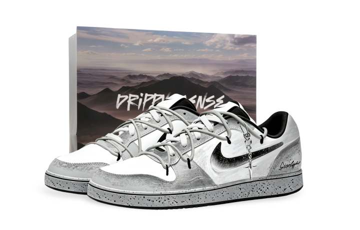 Nike Nike EBERNON Skateboard Shoes Unisex Low Top White/Black/Gray