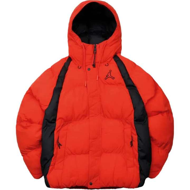 Jordan Jordan ESSENTIALS Puffer Jackets Men's Pepper Red Hooded Detachable Moderate