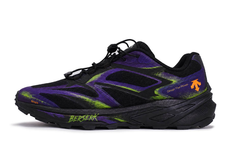 DESCENTE RUNNING Casual Shoes Men's Low Top Purple/Green