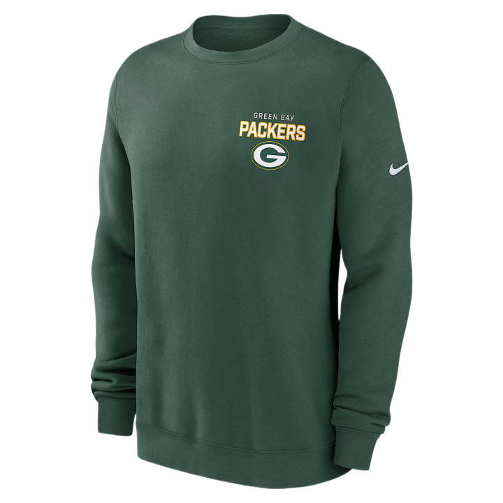 Nike Nike NFL Sweatshirts Men's Green Crew Neck Moderate