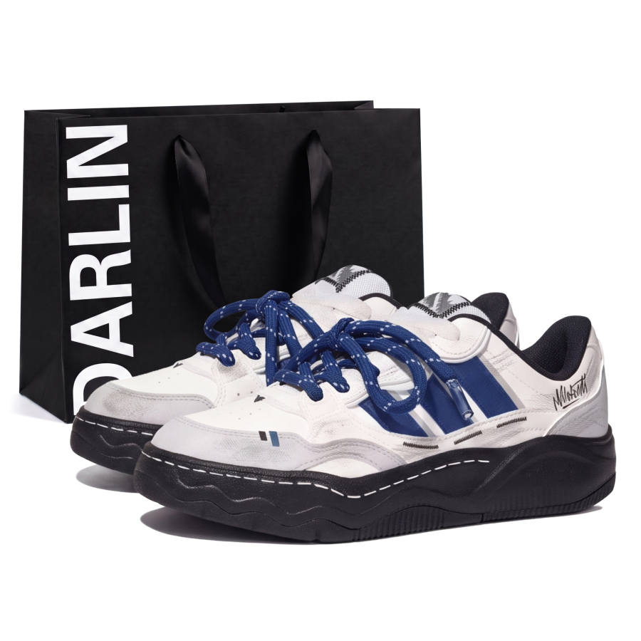 Adidas Adidas LITE SHUFFLE Skateboard Shoes Unisex Low Top Blue/Gray/Black