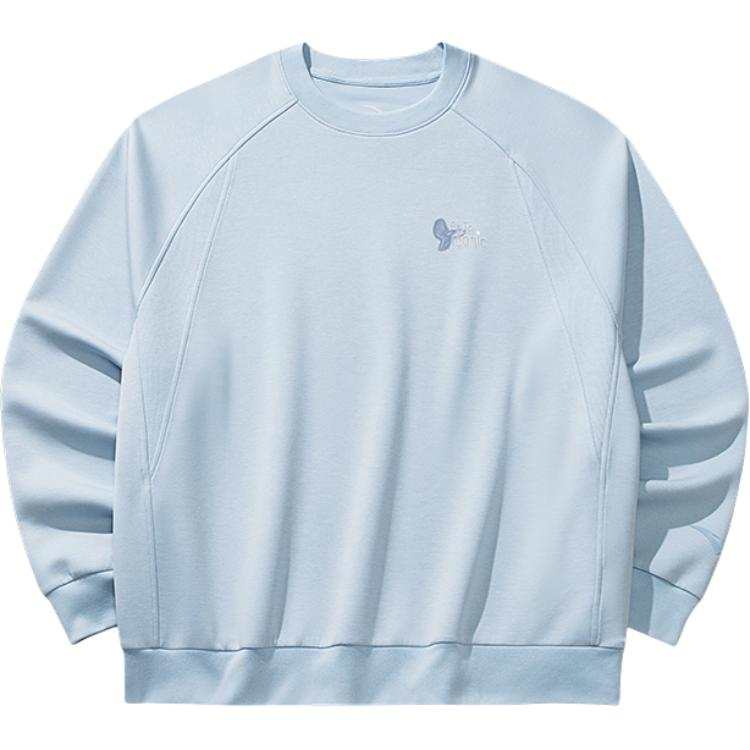 ANTA Life Collection Sweatshirts Men's Droplet Blue Crew Neck Moderate Straight Fit