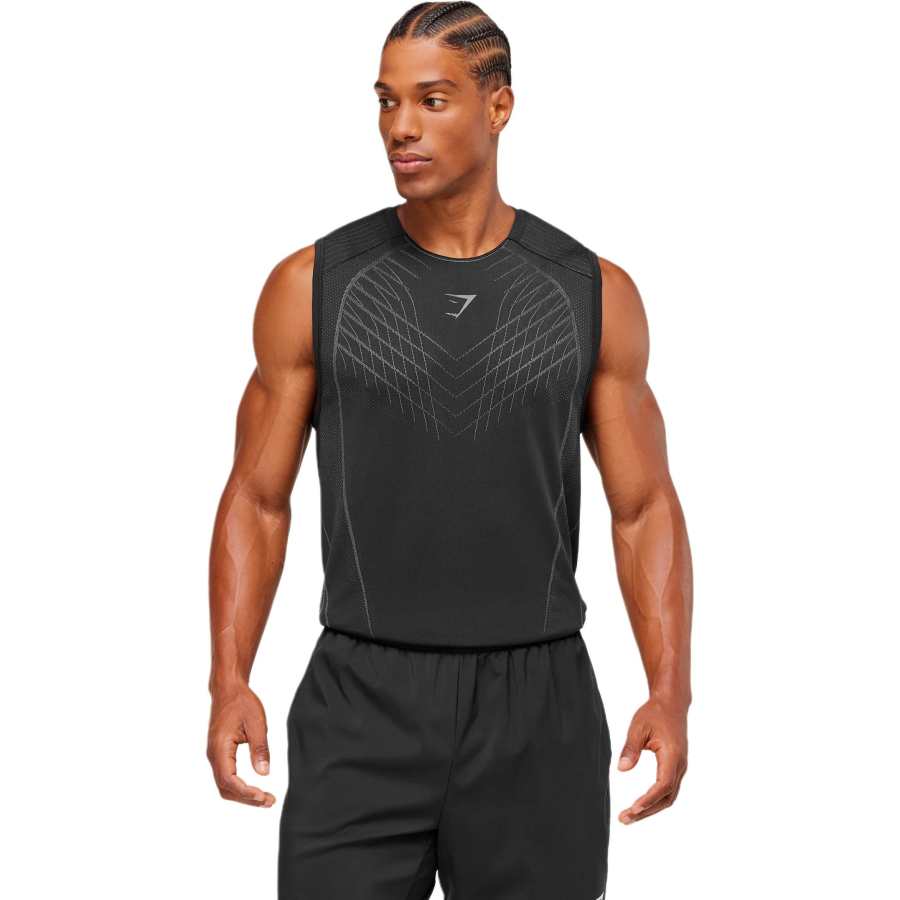 GYMSHARK Tank Tops Men's Crew Neck Moderate Other