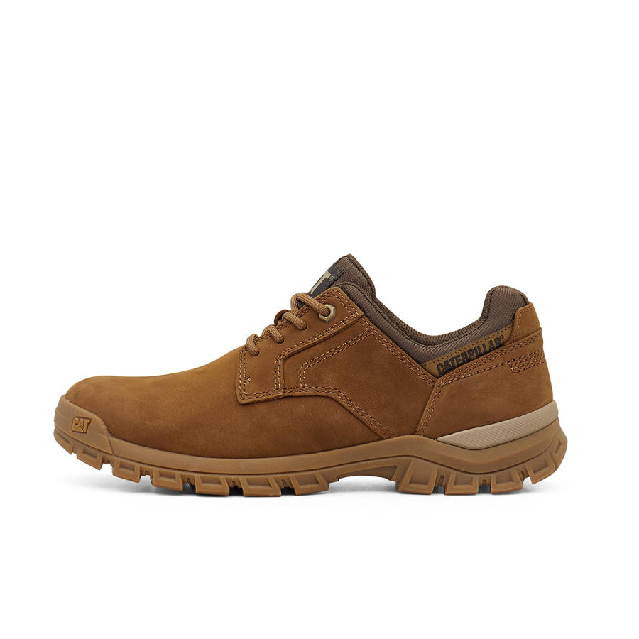 CAT CAT Casual Leather Shoes Men's Low Top Brown