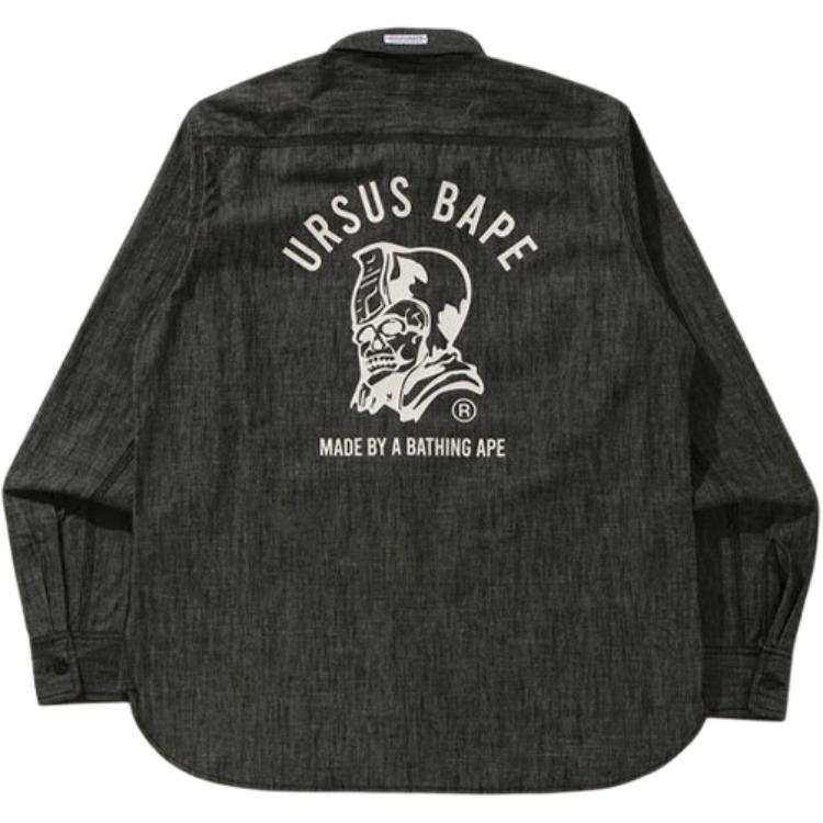 A BATHING APE A BATHING APE URSUS CHAMBRAY Shirt Men's