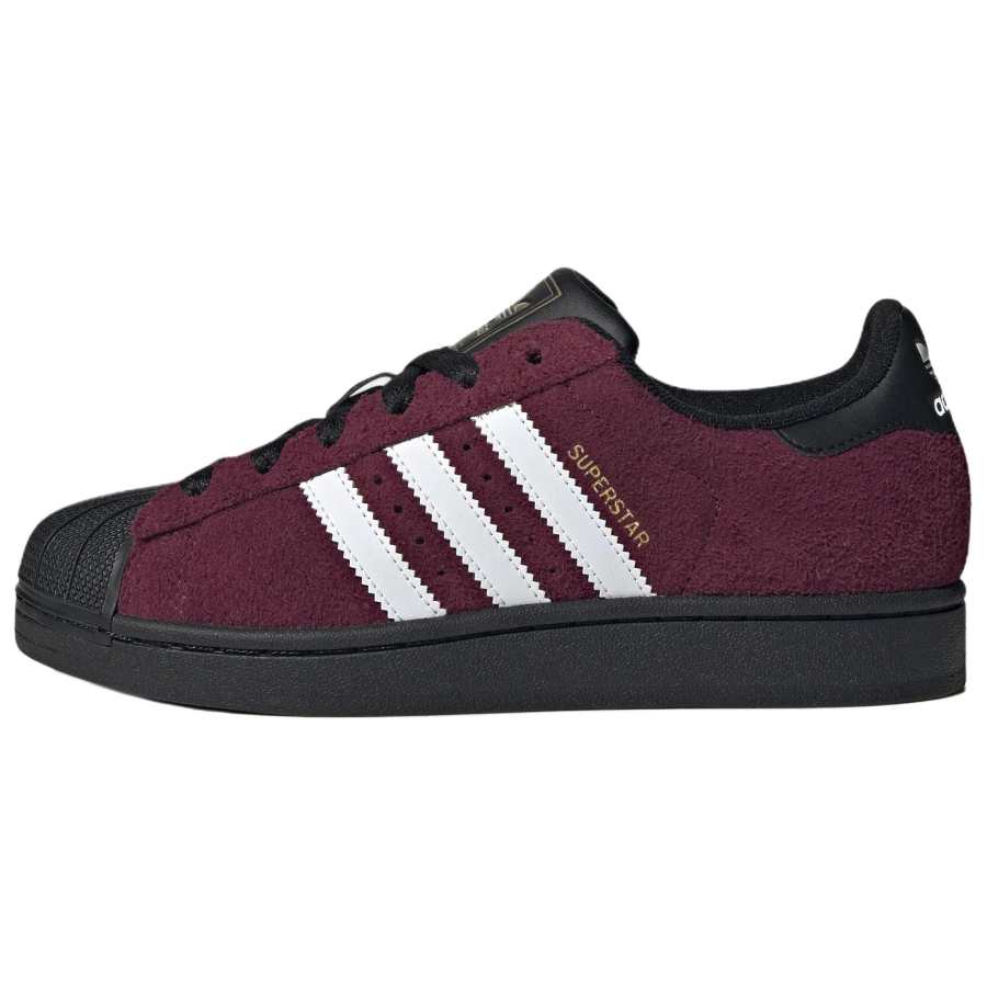 Adidas Originals Superstar 2 Skateboard Shoes Women's Dark Reddish Purple/White/Black