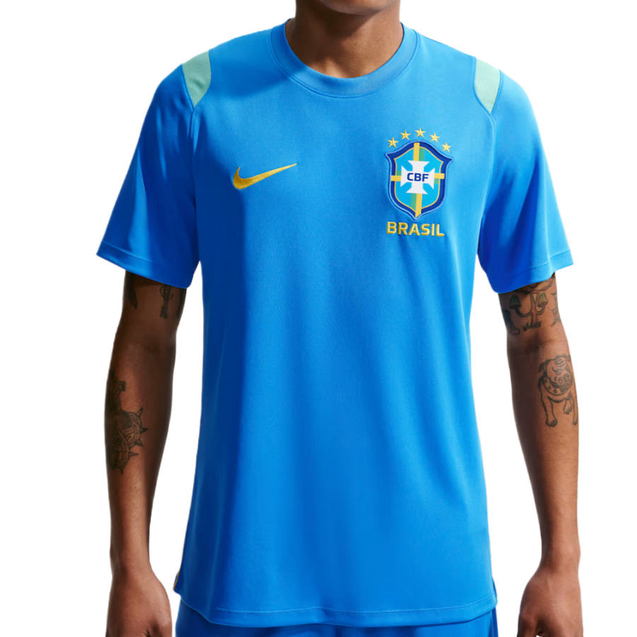 Nike Nike Soccer Jerseys Men's Light Blue/Light Mint Green/Midwest Gold Crew Neck
