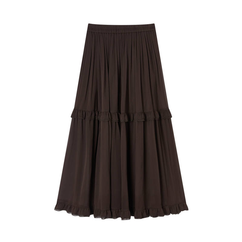 XIANGYING Casual Long Skirts Women's Moderate Long Skirt
