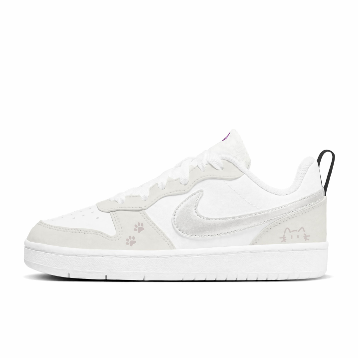 Nike Nike Court Borough Skateboard Shoes Women's Low Top Silver Gray