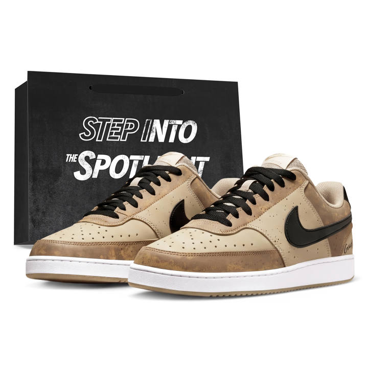 Nike Nike Court Vision 1 Skateboard Shoes Men's Low Top Black