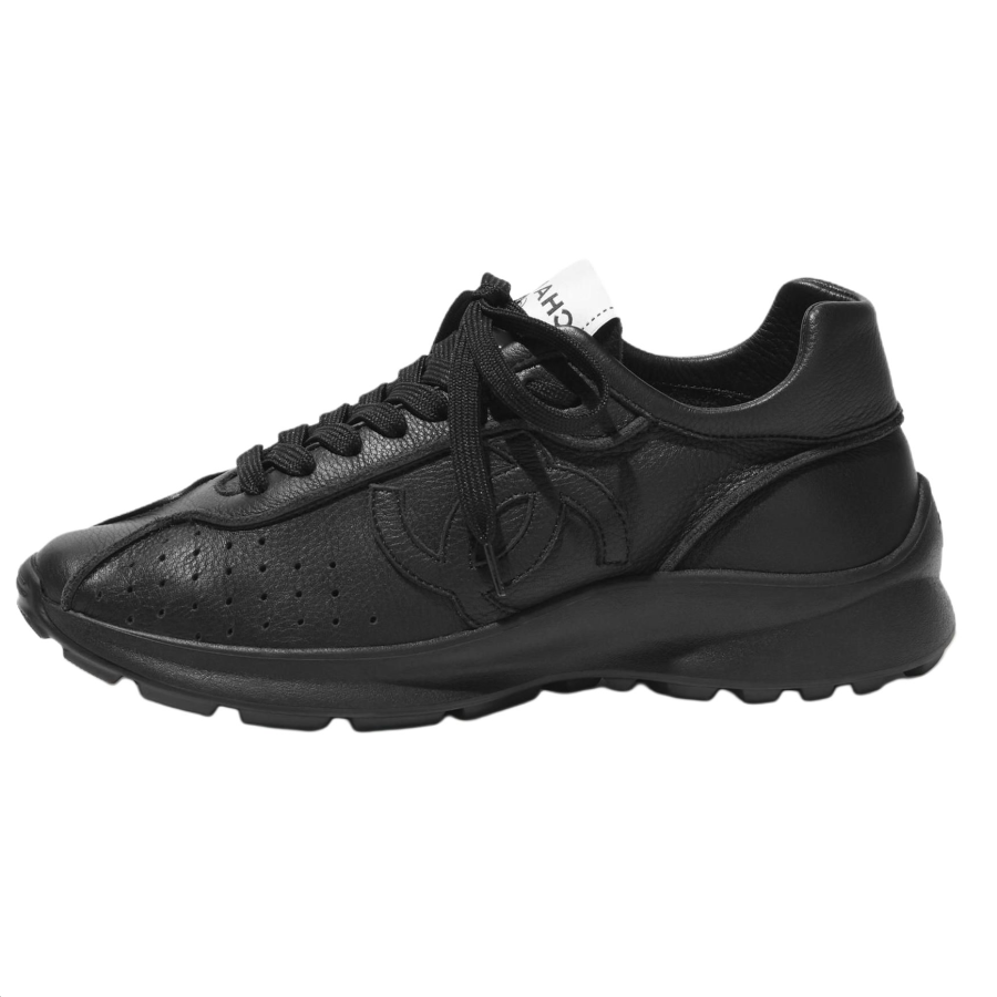 CHANEL Casual Shoes Men's Low Top Black