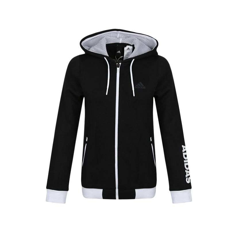 Adidas Adidas Jackets Women's Black Hooded Non Detachable Moderate