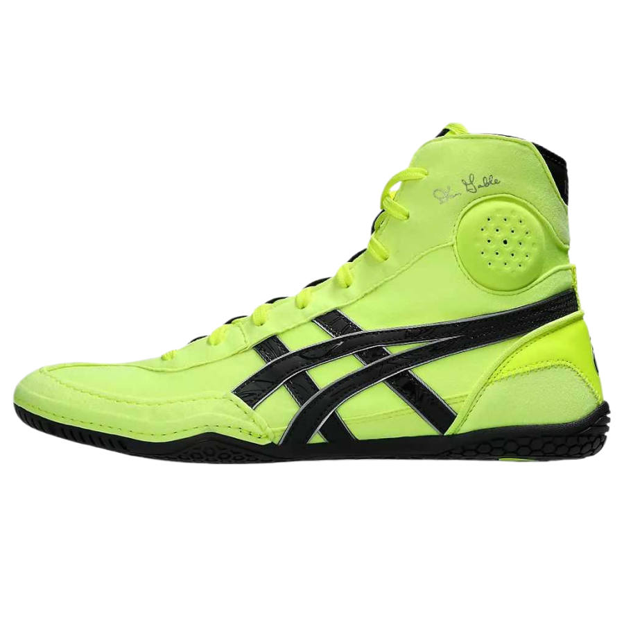 ASICS Dan Gable Evo 3 Training Shoes Men's High Top Safety Yellow/Graphite Gray