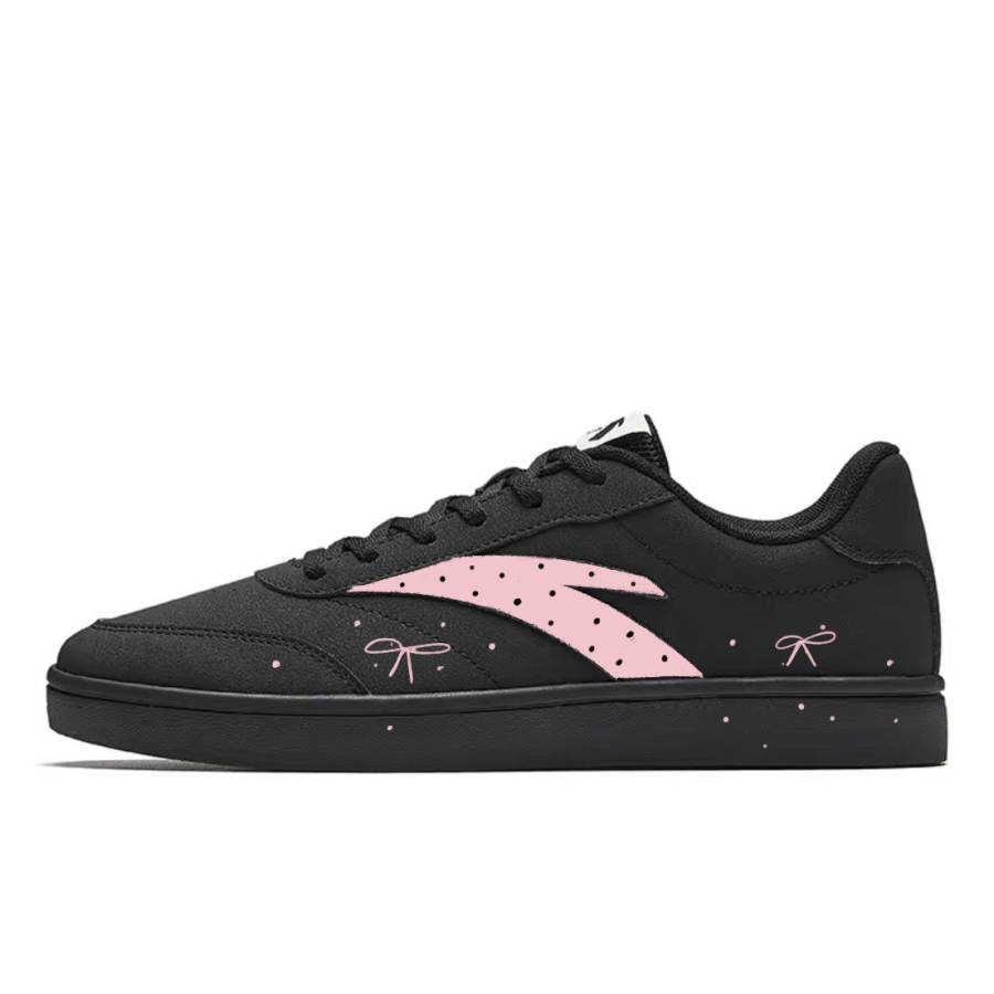 ANTA Active Skateboard Shoes Women's Low Top Black/Pink