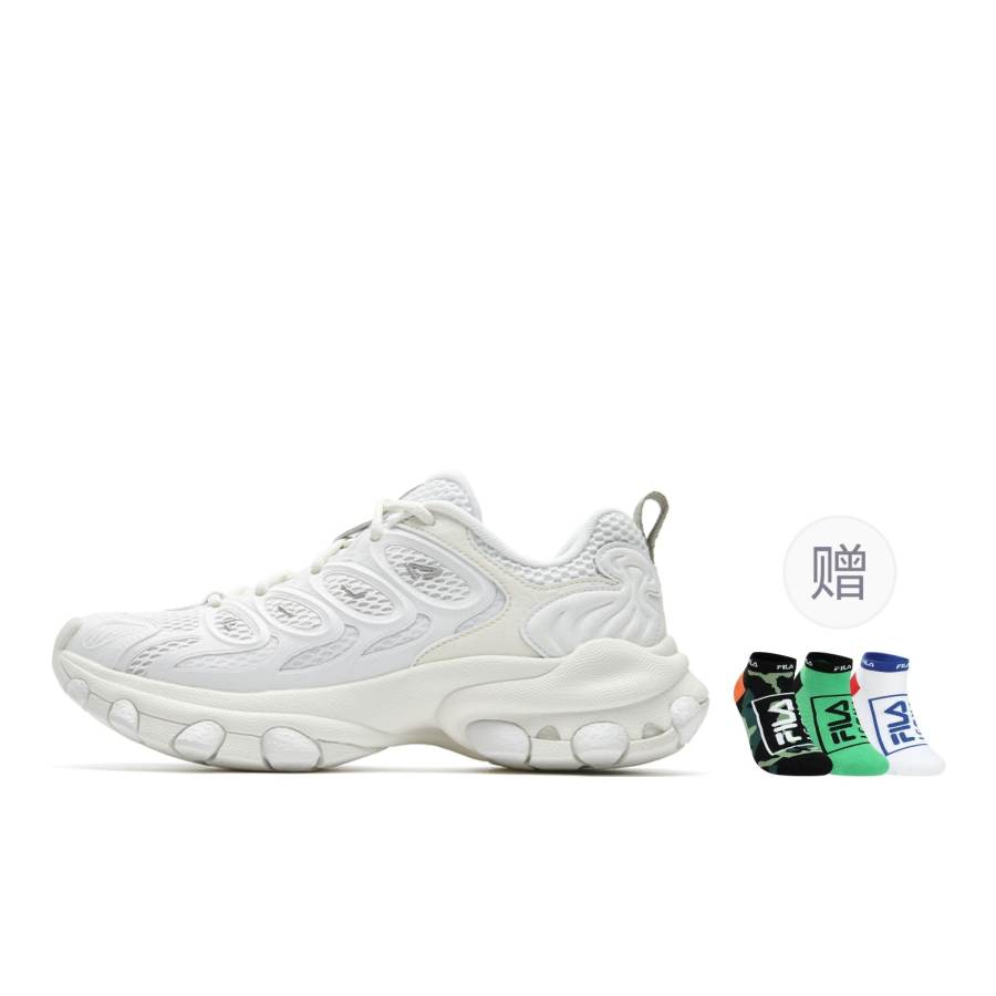 FILA TRUFFLE 2.0 Chunky Sneakers Women's Low Top White Medium White/Tofu White
