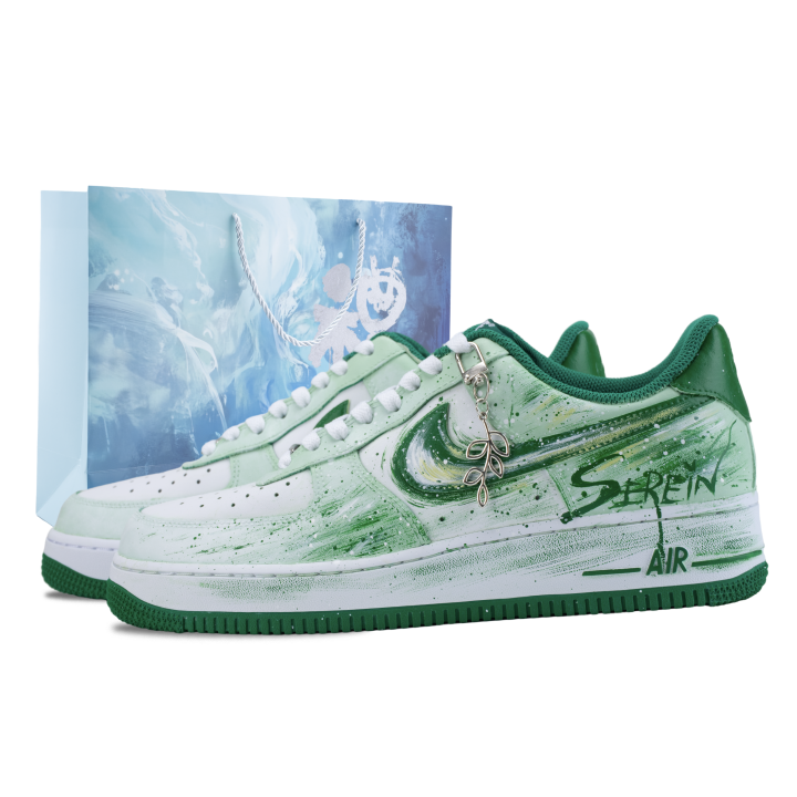 Nike Nike Air Force 1 Skateboard Shoes Men's Low Top White/Green