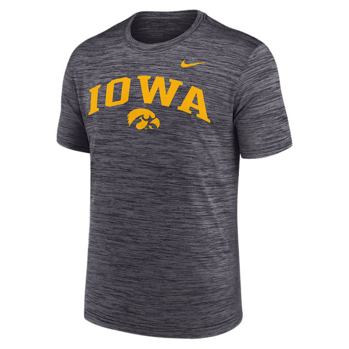 Nike Nike Dri Fit College T Shirts Men's Black Crew Neck Moderate