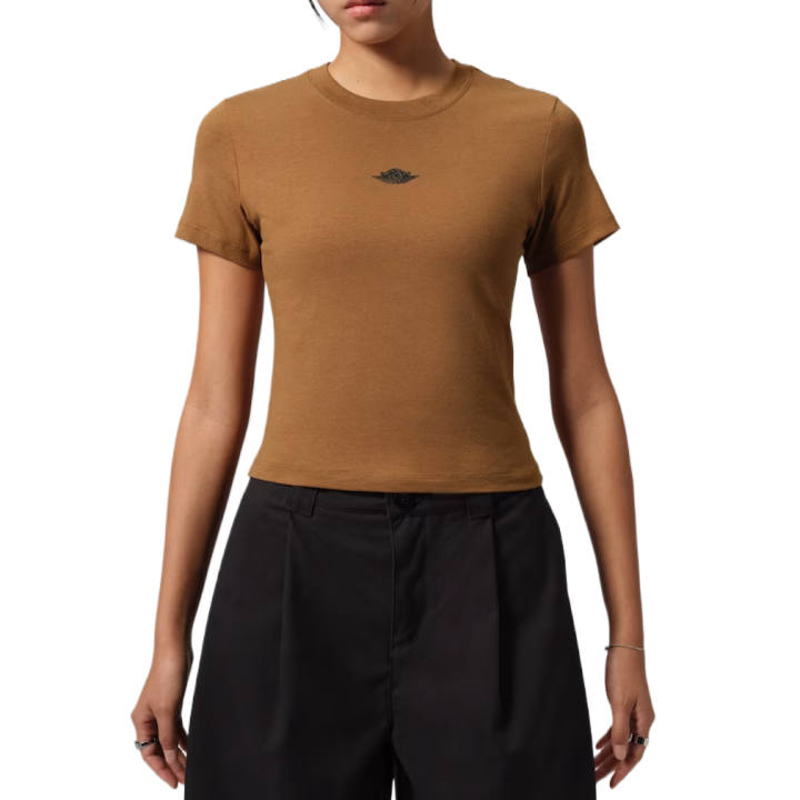 Jordan Jordan T Shirts Women's Light English Brown Crew Neck