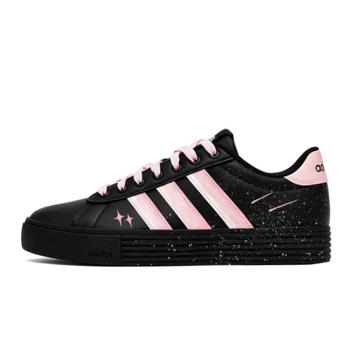 Adidas Adidas Daily 4.0 Skateboard Shoes Unisex Low Top Black/Pink
