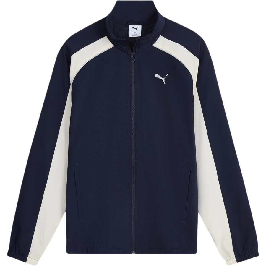 PUMA Woven Sun Protection Clothing Men's New Navy Blue Stand Collar