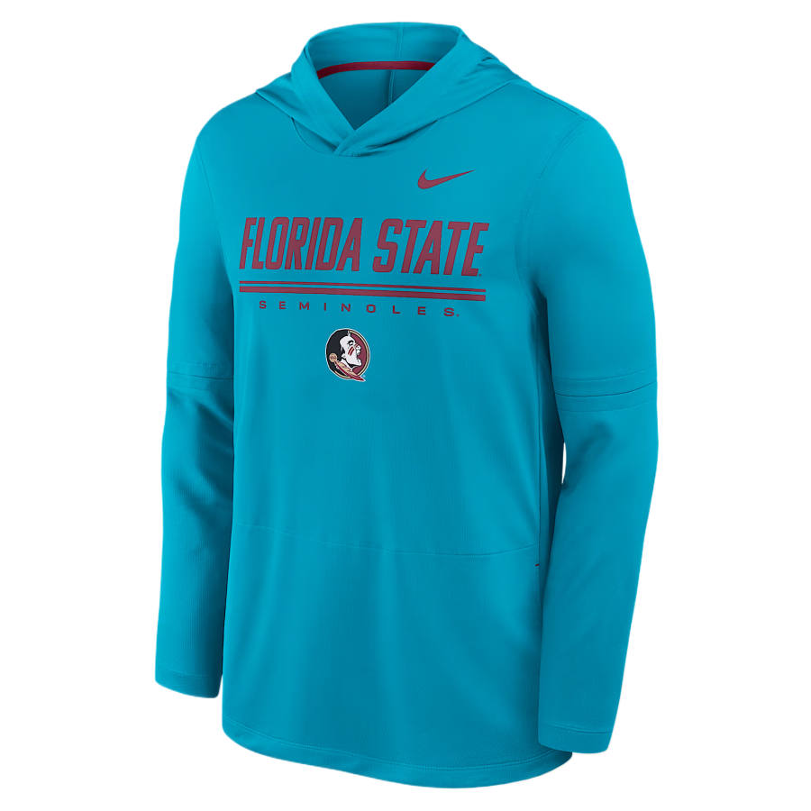 Nike Nike Dri Fit College Sweatshirts Men's Dark Green Turquoise/Team Chestnut Hooded Non Detachable Moderate
