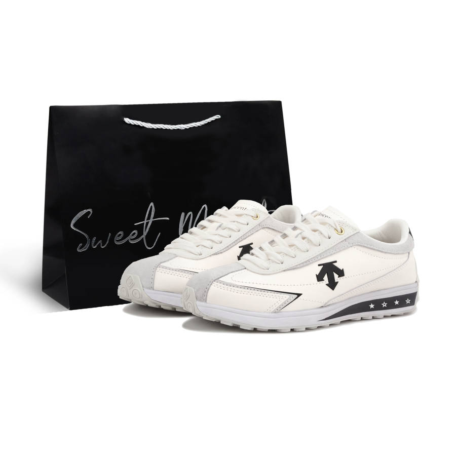 DESCENTE Cron Racer Skateboard Shoes Unisex Low Top White, Beige