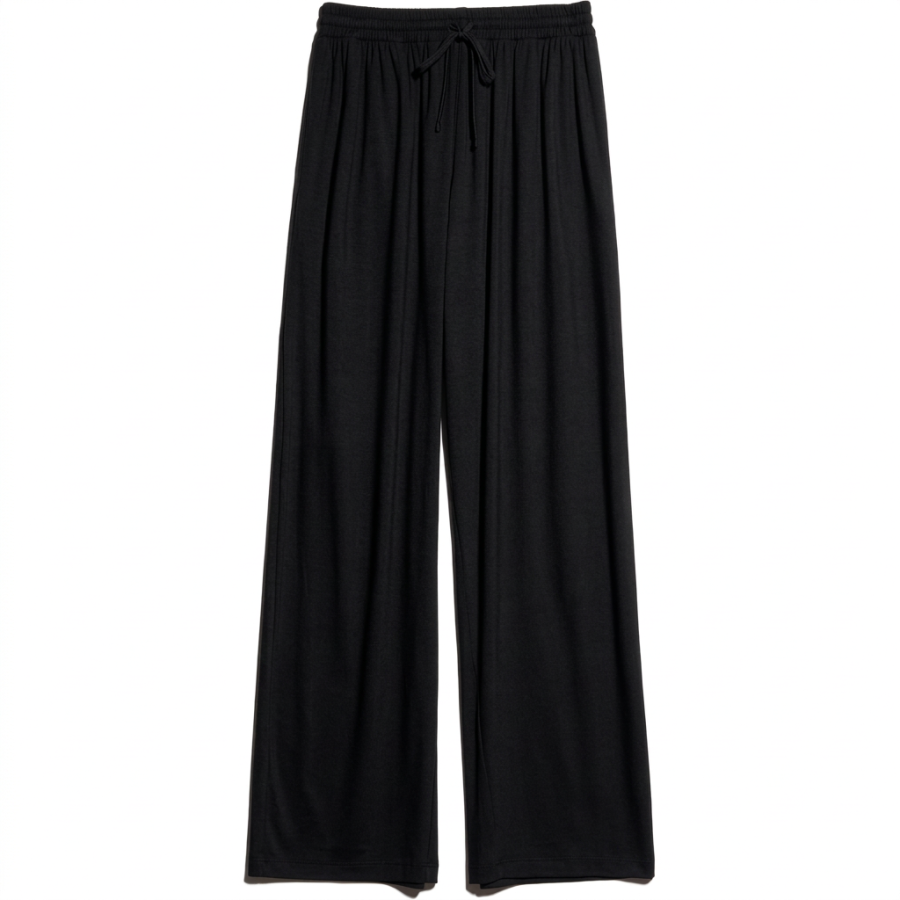 GUCCI Knitted Sweatpants Men's Black Moderate Wide Leg Pants